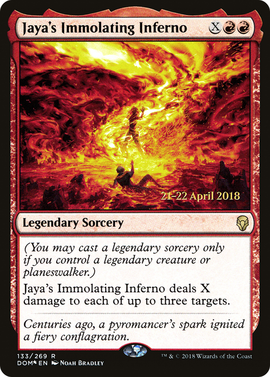 Jaya's Immolating Inferno (133) (Prerelease) - Foil