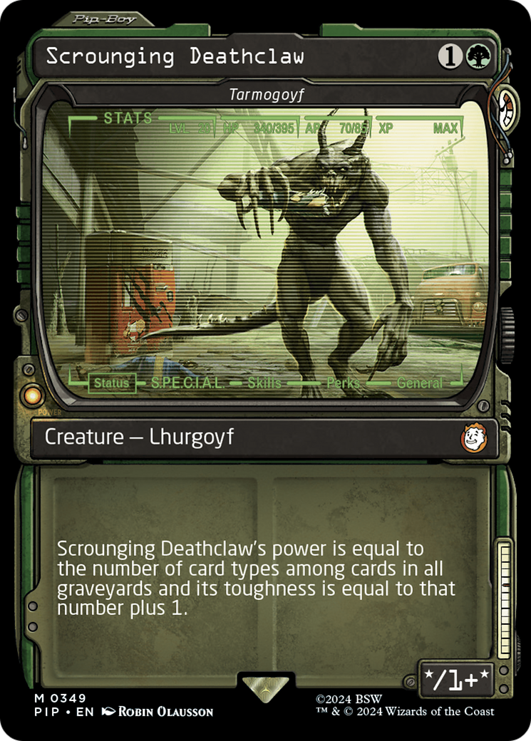 Scrounging Deathclaw [Tarmogoyf] (0349) (Showcase) - Foil
