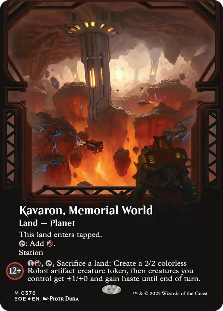 Kavaron, Memorial World (0376) (Borderless) - Galaxy Foil