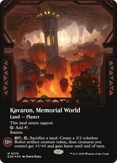 Kavaron, Memorial World (0376) (Borderless) - Galaxy Foil