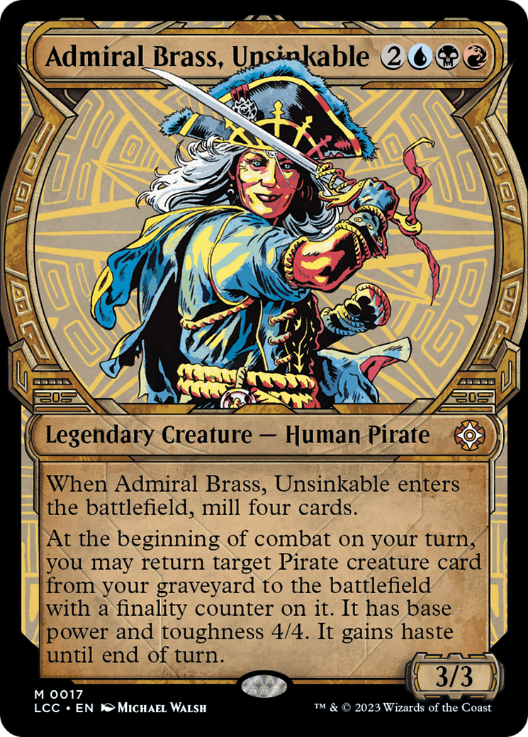 Admiral Brass, Unsinkable (0017) (Showcase) - Foil