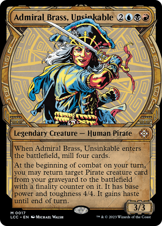Admiral Brass, Unsinkable (0017) (Showcase) - Foil