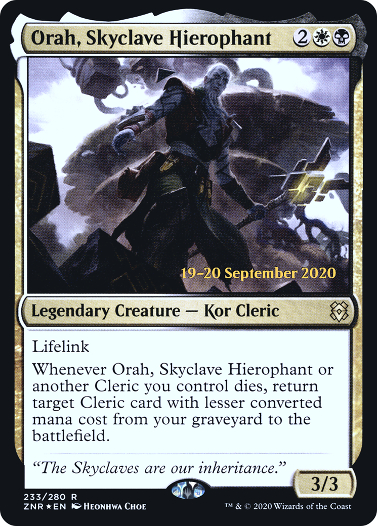 Orah, Skyclave Hierophant (233) (Prerelease) - Foil