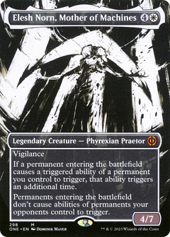 Elesh Norn, Mother of Machines (298) (Borderless) (Showcase) - Foil
