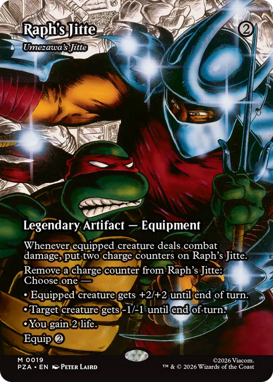 Raph's Jitte [Umezawa's Jitte] (0019) (Borderless) (PZA) - Foil