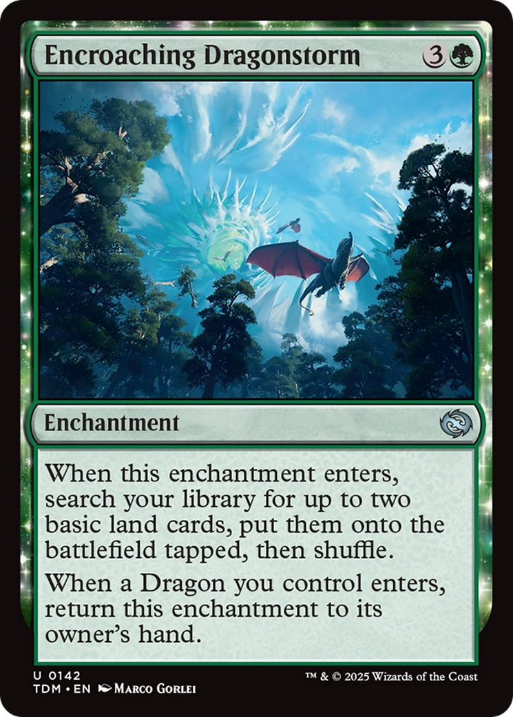 Encroaching Dragonstorm - Foil