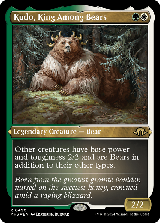 Kudo, King Among Bears (0490) - Foil Etched