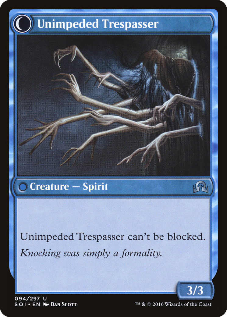 Uninvited Geist // Unimpeded Tresspasser (SOI)