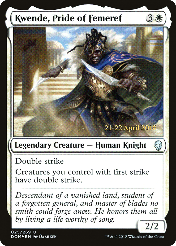 Kwende, Pride of Femeref (025) (Prerelease) - Foil