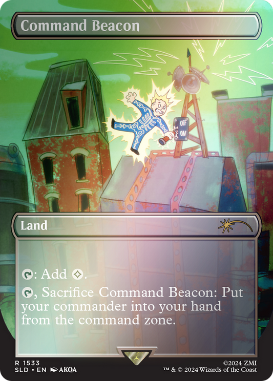 Command Beacon (1533) (Borderless) - Rainbow Foil