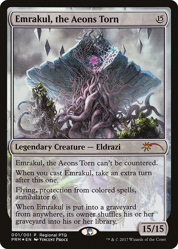 Emrakul, the Aeons Torn (001) (Regional PTQ) - Foil