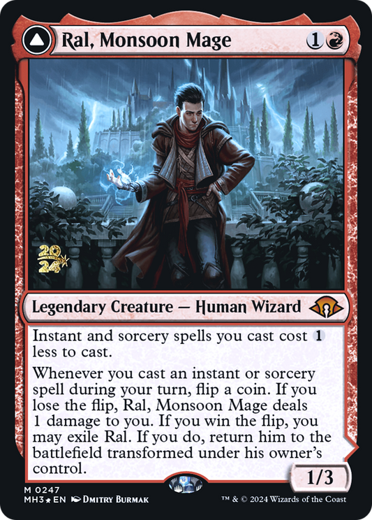 Ral, Monsoon Mage // Ral, Leyline Prodigy (0247) (Prerelease) (PMH3) - Foil