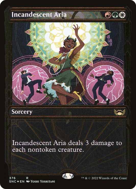 Incandescent Aria (376) (Showcase) - Gilded Foil