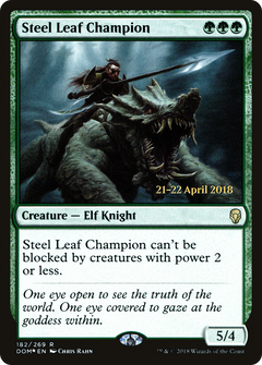 Steel Leaf Champion (182) (Prerelease) - Foil