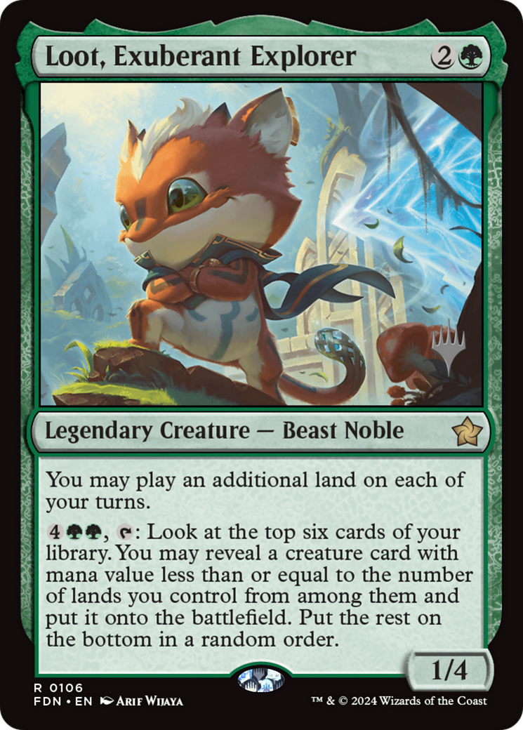 Loot, Exuberant Explorer (0106) (Promo Pack) (PFDN) - Foil