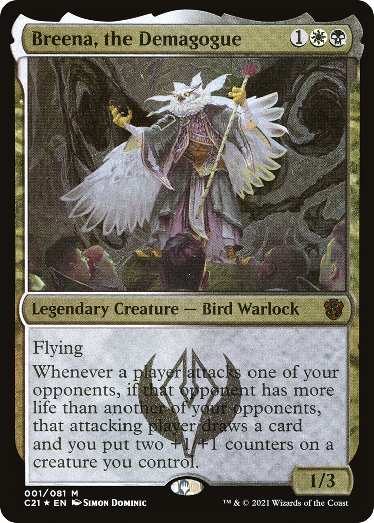 Breena, the Demagogue (001) (Display Commander) (Thick Stock) - Foil Etched