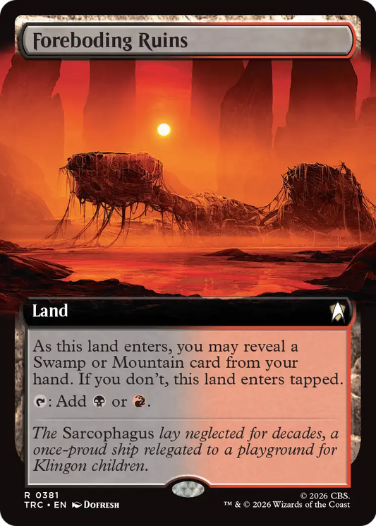 Foreboding Ruins (0381) (Extended Art) (TRC)