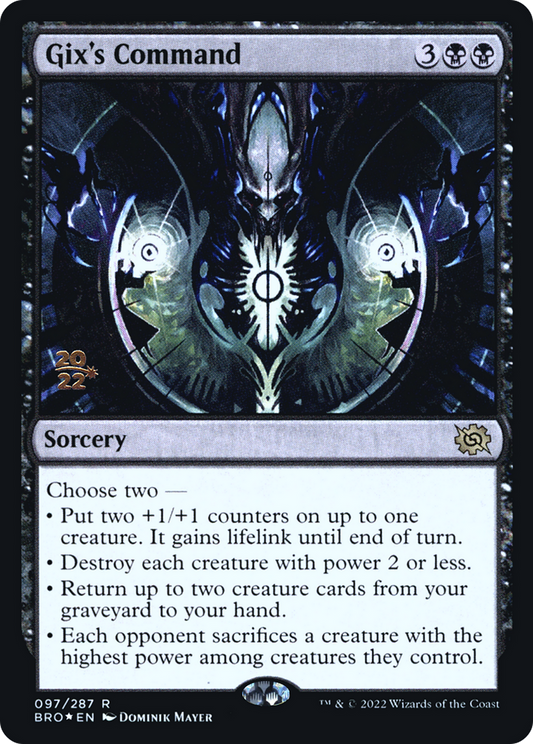 Gix's Command (097) (Prerelease) - Foil