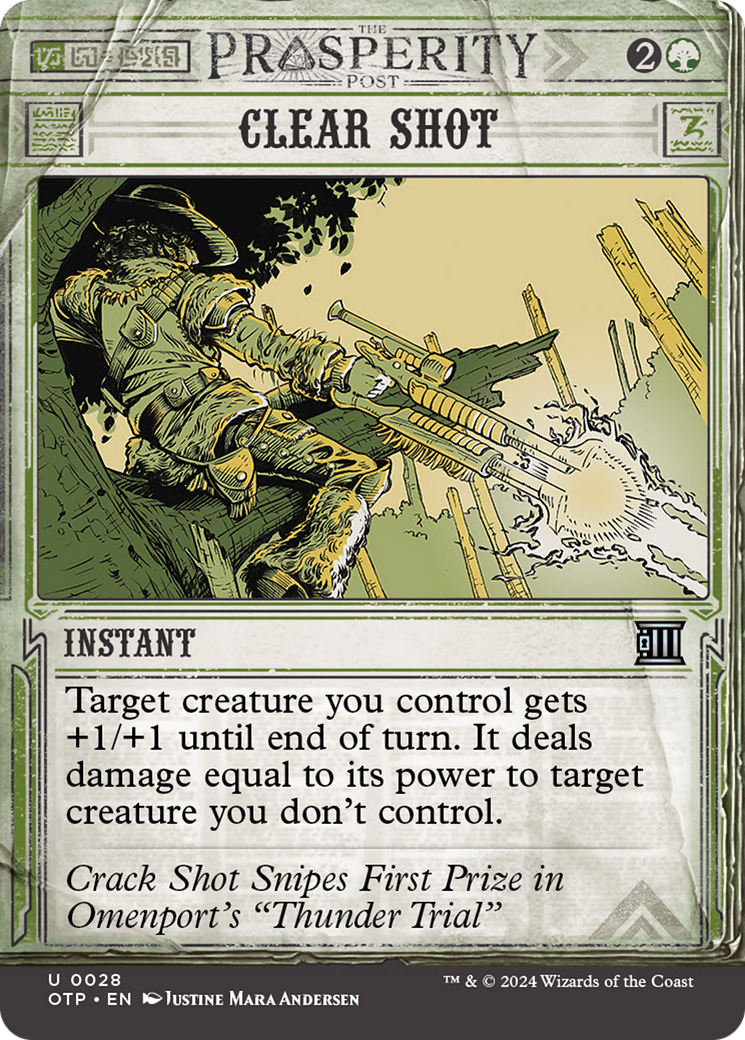 Clear Shot (0028) (Showcase) - Foil