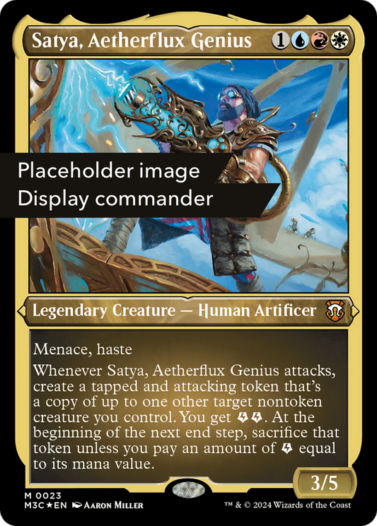 Satya, Aetherflux Genius (0150) (Display Commander) (Thick Stock) - Ripple Foil