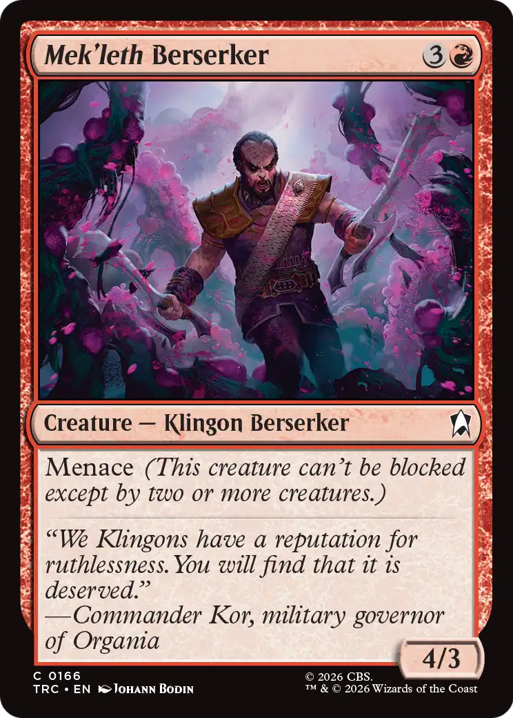 Mek'leth Berserker (TRC) - Surge Foil
