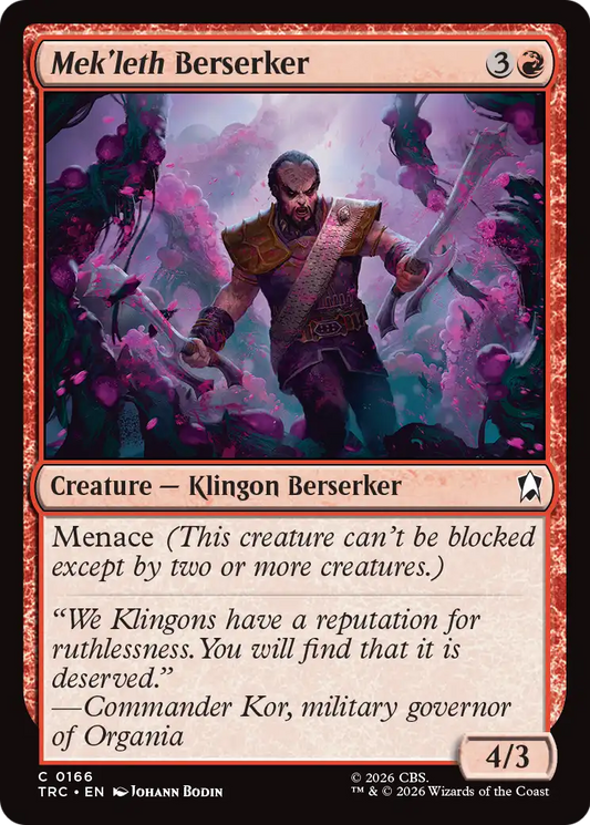 Mek'leth Berserker (TRC) - Surge Foil