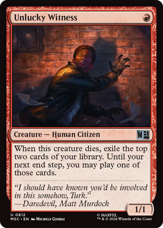 Unlucky Witness (MSC) - Foil
