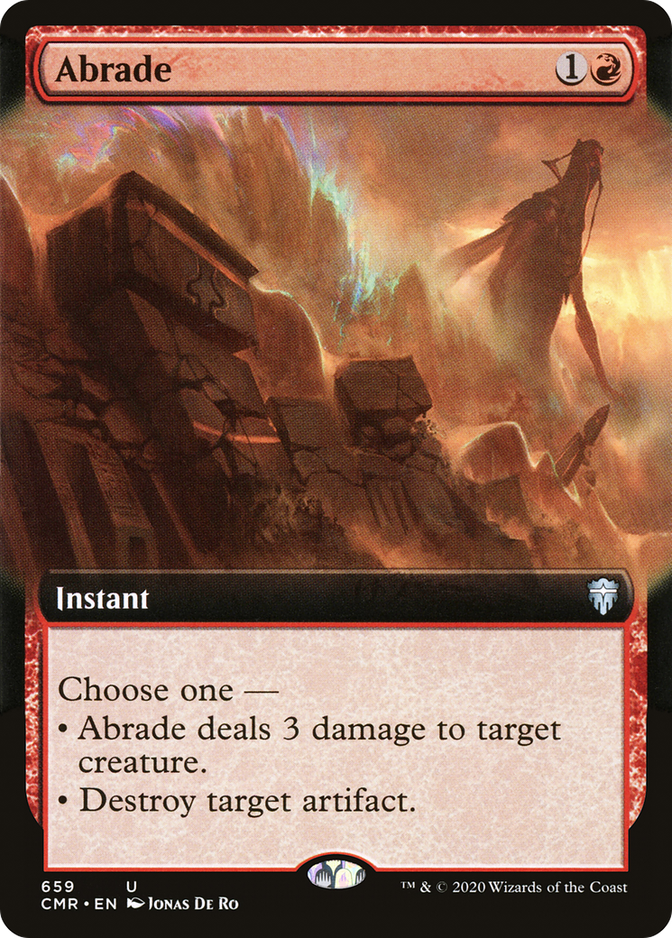Abrade (659) (Extended Art)  - Foil