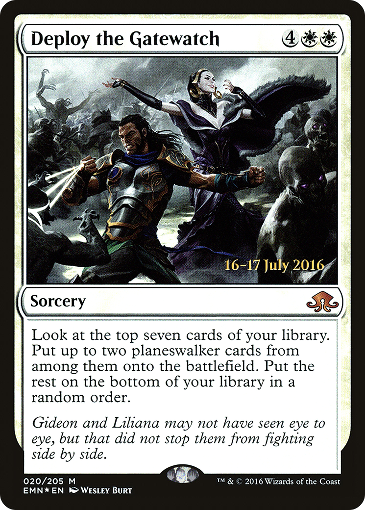 Deploy the Gatewatch (020) (Prerelease) - Foil