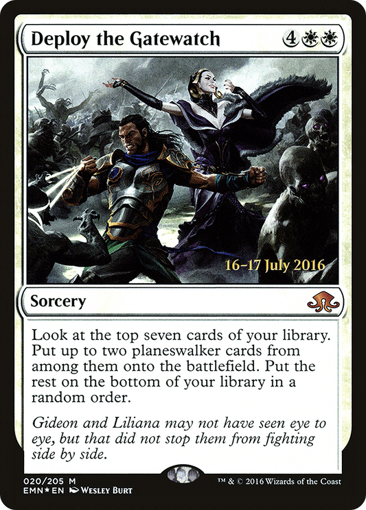 Deploy the Gatewatch (020) (Prerelease) - Foil