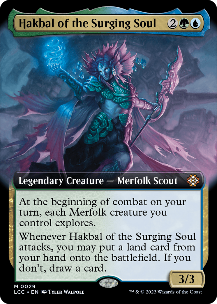 Hakbal of the Surging Soul (0029) (Extended Art) - Foil