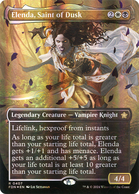 Elenda, Saint of Dusk (0407) (Borderless) - Mana Foil