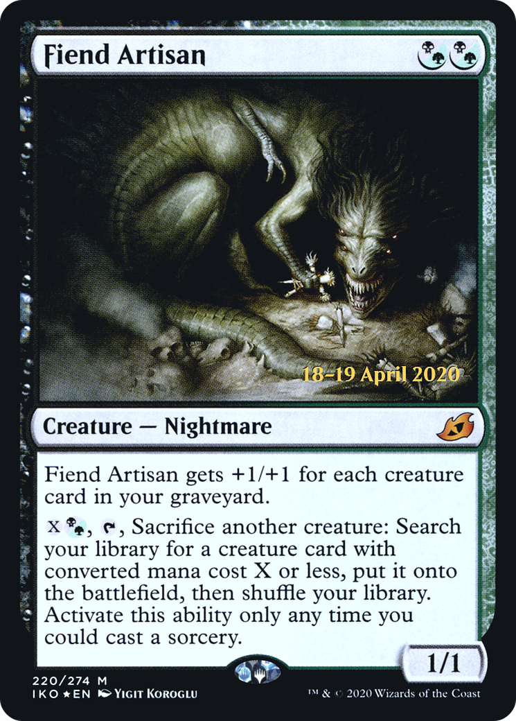 Fiend Artisan (220) (Prerelease) - Foil