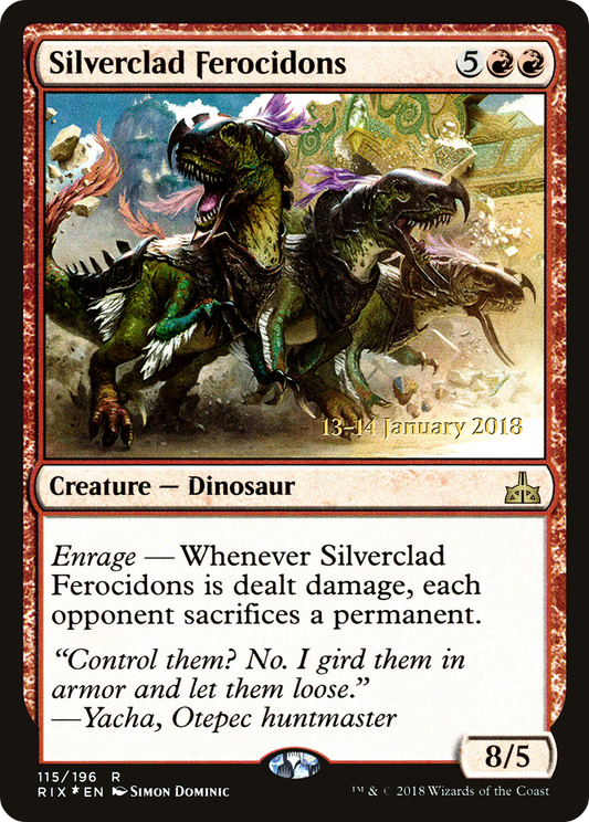 Silverclad Ferocidons (115) (Prerelease) - Foil