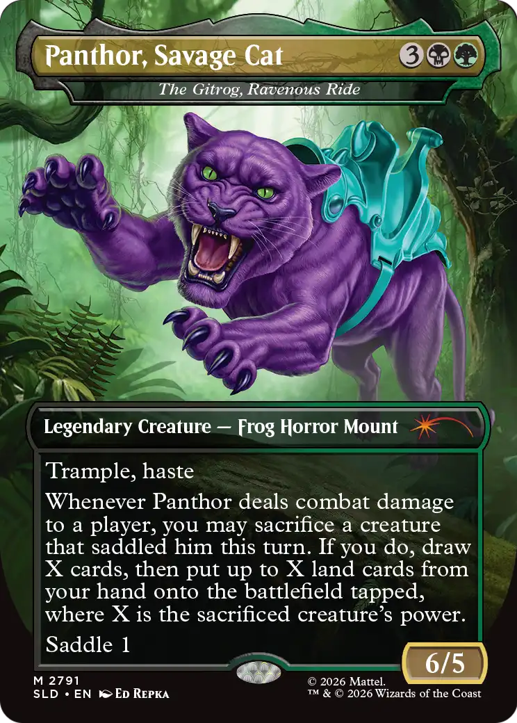 Panthor, Savage Cat [The Gitrog, Ravenous Ride] (2791) (Borderless) (SLD)