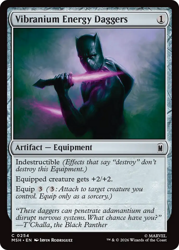 Vibranium Energy Daggers (MSH) - Foil