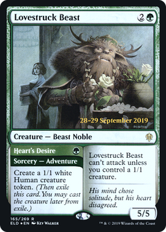 Lovestruck Beast // Heart's Desire (165) (Prerelease) - Foil