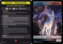 Magic Minigame: Booster Blitz // Elemental (0009) Double-Sided Token (TMOM)