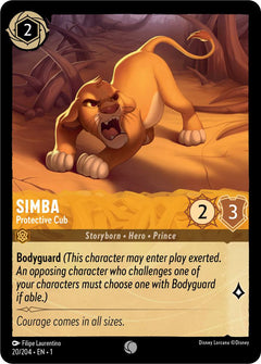 Simba, Protective Cub (0020) - Cold Foil
