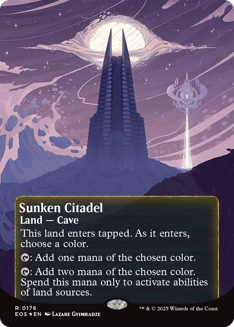 Sunken Citadel (0176) (Borderless) - Galaxy Foil
