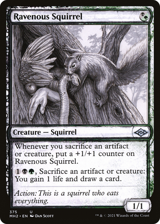 Ravenous Squirrel (375) (Showcase) - Foil