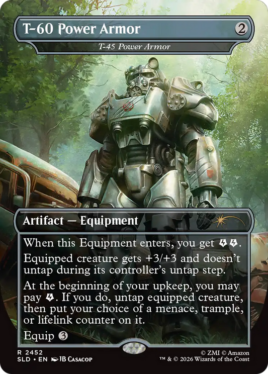 T-60 Power Armor [T-45 Power Armor] (2452) (Borderless) (SLD) - Foil
