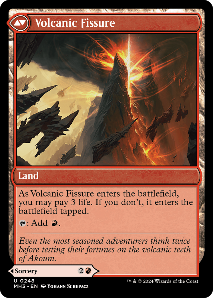 Sundering Eruption // Volcanic Fissure (MH3) - Foil