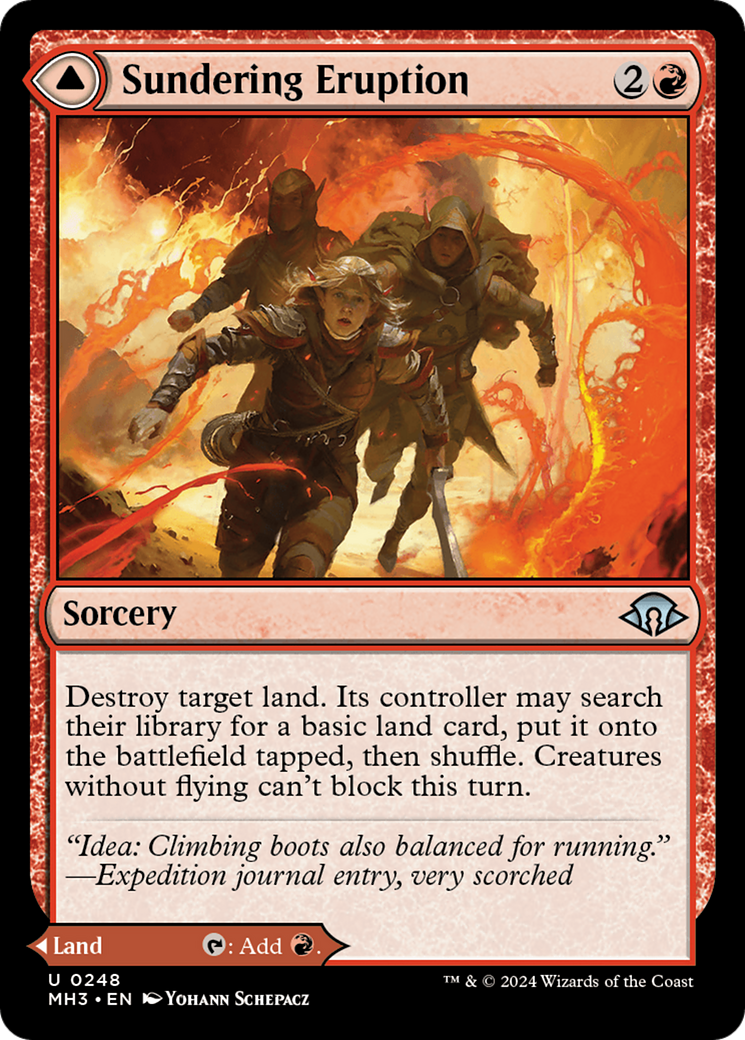 Sundering Eruption // Volcanic Fissure (MH3) - Foil
