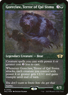 Goreclaw, Terror of Qal Sisma (0092) - Foil Etched