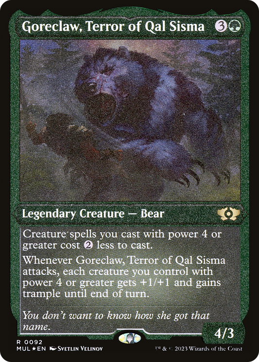 Goreclaw, Terror of Qal Sisma (0092) - Foil Etched