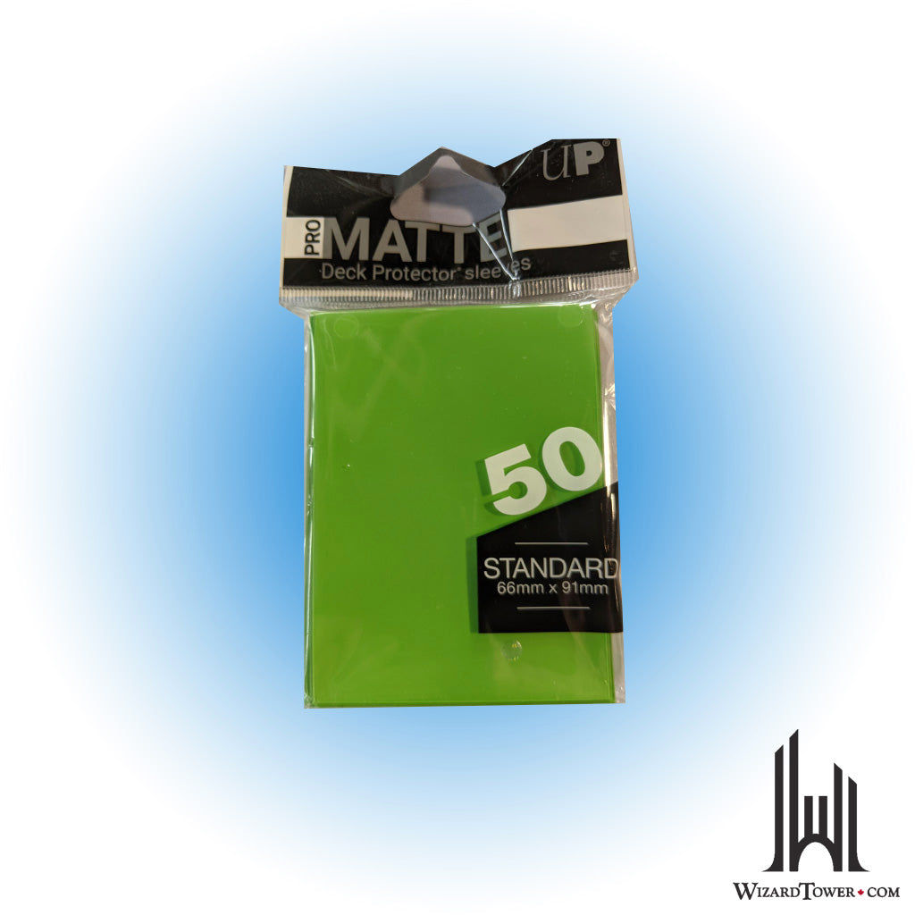 Deck Protectors - Standard Matte Lime Green 50ct