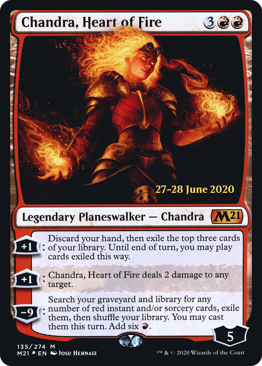 Chandra, Heart of Fire (135) (Prerelease) - Foil