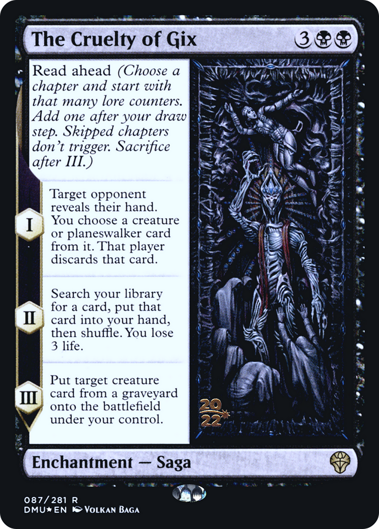 The Cruelty of Gix (087) (Prerelease) - Foil