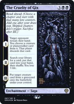 The Cruelty of Gix (087) (Prerelease) - Foil